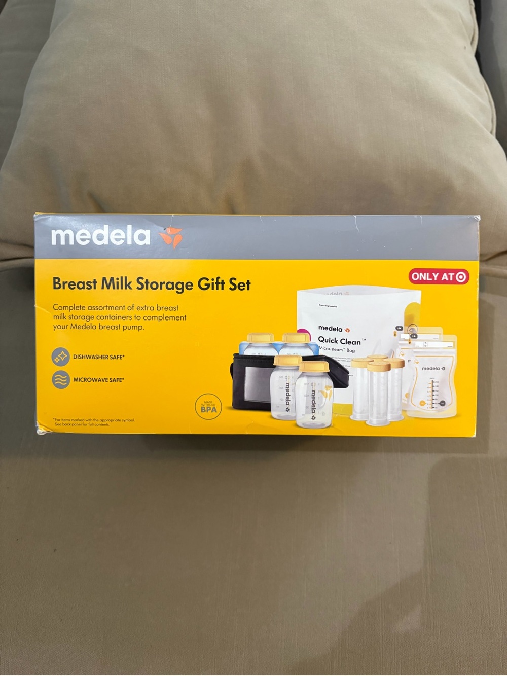 Medela Breast Milk Storage Set - Yellow, White